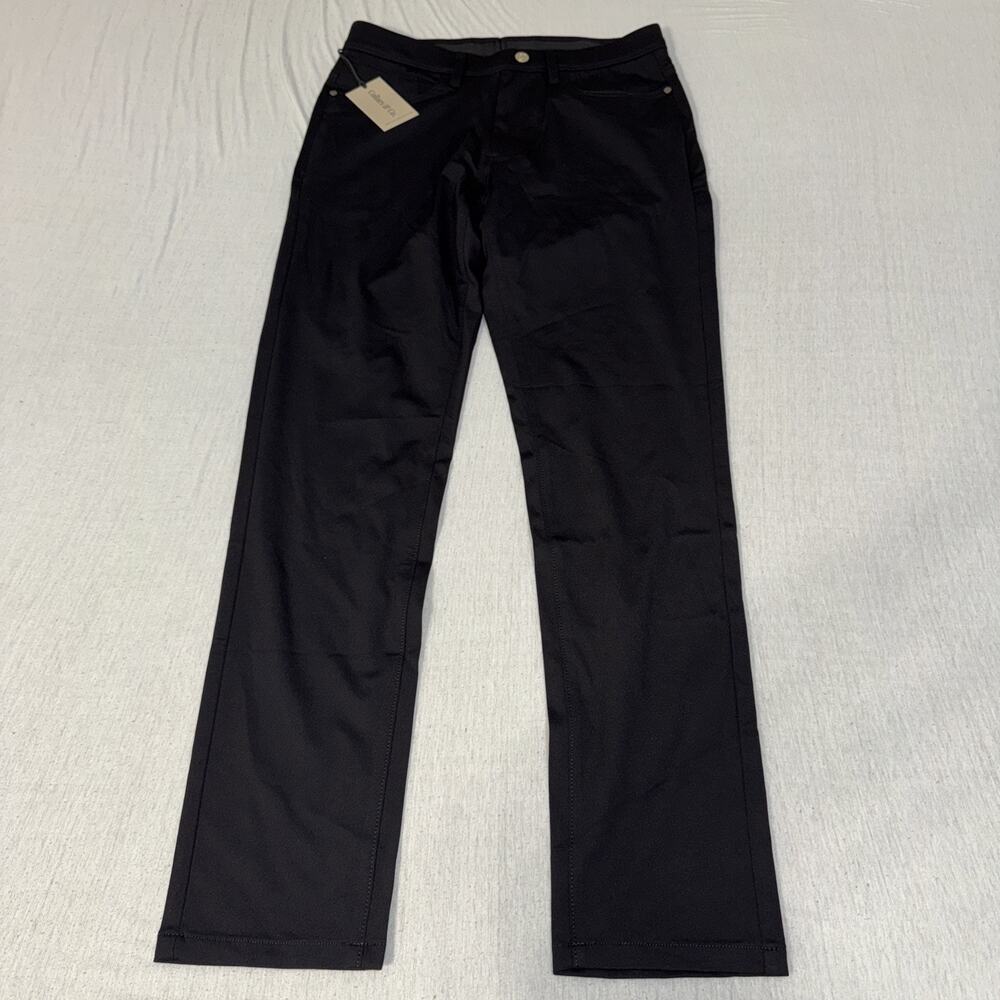 Collars and Co CEO Tech Pull On Pants Stretchy Black Mens 32x32 NWT